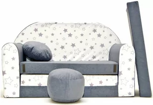 Kanapa/sofka dla dziecka, piankowa rozkładana 160cm - A38 - Fotele i pufy dla dzieci - miniaturka - grafika 1