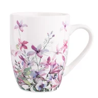 Kubki - KUBEK PORCELANOWY 300ML FLORAL KWIATY RÓŻOWE - miniaturka - grafika 1