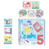 Zabawki kreatywne - Zestaw kreatywny Szlaczki My arts & crafts 5+ Janod - miniaturka - grafika 1