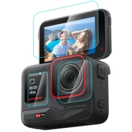 Akcesoria do kamer sportowych - Osłona ze szkła hartowanego 3 w 1 PULUZ do Insta360 Ace Pro - miniaturka - grafika 1