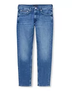 Spodenki męskie - Tommy Hilfiger Męskie spodnie jeansowe Tapered Houston Str Bass Blue, Bas niebieski, 30W / 36L - miniaturka - grafika 1
