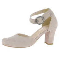 Czółenka - HIRSCHKOGEL Damskie czółenka z paskiem 3007835, Szary kamień 108, 38 EU - miniaturka - grafika 1