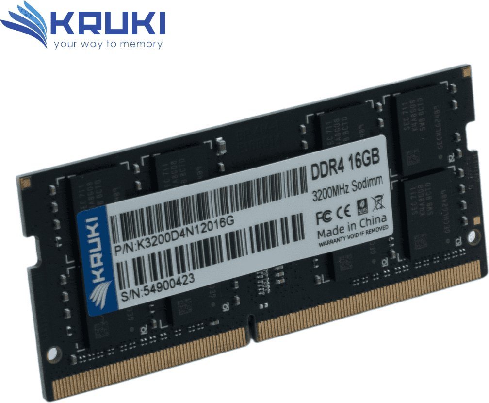 Pamięć Kruki DDR4 16GB Sodimm 3200MHz 1.2V K3200D4N12016G