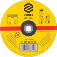 Tarcze do pił - Vorel tarcza tnąca METALU 230X2,5X22 08641 - miniaturka - grafika 1