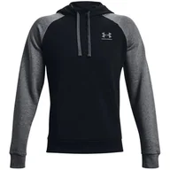 Bluzy sportowe męskie - Bluza treningowa męska Under Armour Rivial Flecee Colorblock - miniaturka - grafika 1