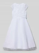 Sukienki i spódniczki dla dziewczynek - Sukienka midi z okrągłym dekoltem - miniaturka - grafika 1