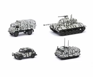 Schuco Set Winter Bundeswehr Camouflage 1:87 452653000 - Samochody i pojazdy dla dzieci - miniaturka - grafika 1