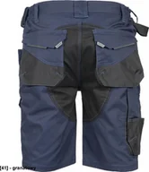 Odzież robocza - CERVA DAYBORO szorty - męskie spodnie robocze, odblaskowe elementy, 100 % TRIFIBETEX - ciemnobrązowy 48 - miniaturka - grafika 1