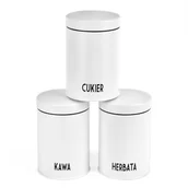 Pojemniki kuchenne - Concept Konighoffer Konighoffer Pojemniki z Pokrywkami na Herbatę Cukier Kawę Produkty Sypkie KonigHOFFER 3szt uniwersalny 21623-uniw - miniaturka - grafika 1