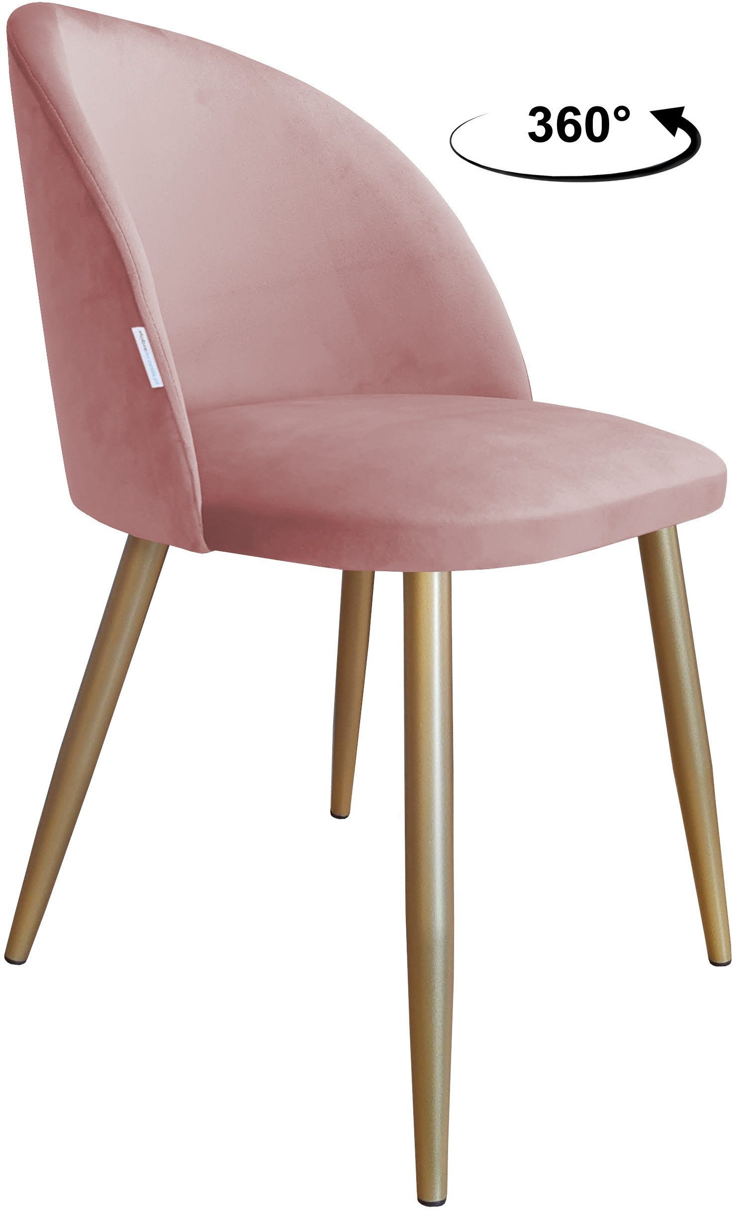 Krzesło obrotowe Colin podstawa złota MG58