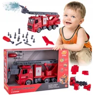 Zabawki zdalnie sterowane - Straż pożarna auto do skręcania świeci gra gasi - miniaturka - grafika 1