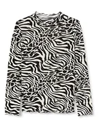 Koszulki i topy damskie - Urban Classics Damska koszulka z długim rękawem AOP z siateczki, biały/czarny, XS - miniaturka - grafika 1