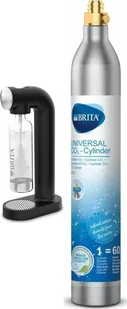 Saturator Brita SodaOne Czarny + 2 naboje z gazem CO2 do saturatora sodaONE - Saturatory - miniaturka - grafika 1