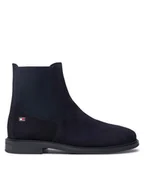 Botki damskie - Tommy Hilfiger Sztyblety FW0FW08176 Granatowy - miniaturka - grafika 1