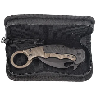 Nóż składany FOX Karambit Titanium Frame Lock / Carbon Fiber, Cerakote Black Elmax (FX-599TiC) - Noże - miniaturka - grafika 9