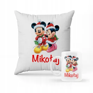 ZESTAW PODUSZKA + KUBEK Z Nadrukiem Prezent Myszka Miki Minnie Mouse - Gadżety dla niej i dla niego - miniaturka - grafika 1