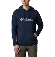 Bluzy męskie - Columbia Męska bluza z kapturem Csc Basic Logo Ii CSC Basic Logo II z kapturem Kolegiata granatowa, biała XL 1681664 - miniaturka - grafika 1