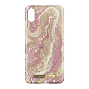 Etui na iPhone X / XS Golden Blush Marble Resistant Ideal of Sweden - Etui i futerały do telefonów - miniaturka - grafika 1