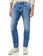 Spodnie męskie - Calvin Klein Jeans Spodnie męskie Slim, Dżinsowa średnia, 36W / 34L - miniaturka - grafika 1