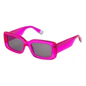 Okulary przeciwsłoneczne - Furla SFU630V Okulary, Shiny Transparent Fuxia, 53 damskie, Shiny Transparent Fuxia, 53 - miniaturka - grafika 1