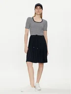 Sukienki - Tommy Hilfiger Sukienka letnia WW0WW42467 Granatowy Regular Fit - miniaturka - grafika 1