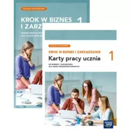 Podręczniki do technikum - Pakiet Krok w biznes i zarządzanie 1: Podręcznik do liceum ogólnokształcącego i technikum. Zakres podstawowy, Karty pracy ucznia dla szkół ponadpodstawowych - miniaturka - grafika 1
