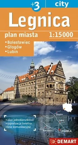 Demart Legnica - plan miasta (skala 1:15 000) - Praca zbiorowa