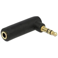 Złącza, przejściówki, adaptery - Delock Adapter jack stereo M/F 3.5" kątowy 65364 - miniaturka - grafika 1
