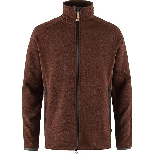 Fjallraven 87317-215 Övik Polar Zip Sweter M Bluza męska Jesień Liść Rozmiar S