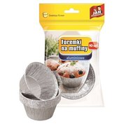 SARANTIS Jan Niezbędny Foremki aluminiowe do pieczenia muffinek 1op.-10szt