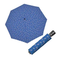 Parasole - Fibre Magic Leaves blue – w pełni automatyczny parasol damski - miniaturka - grafika 1