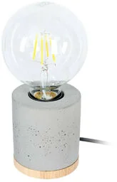 Envostar - Jasper Lampa Stołowa Wood/Black/Grey Envostar - Lampy stojące - miniaturka - grafika 1