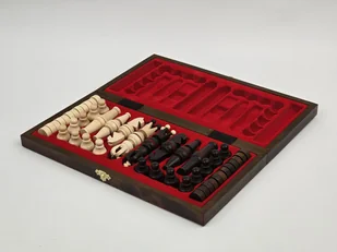 SZACHY+WARCABY drewniane we WKŁ 34x34 - PRODUCENT - Gry planszowe - miniaturka - grafika 1