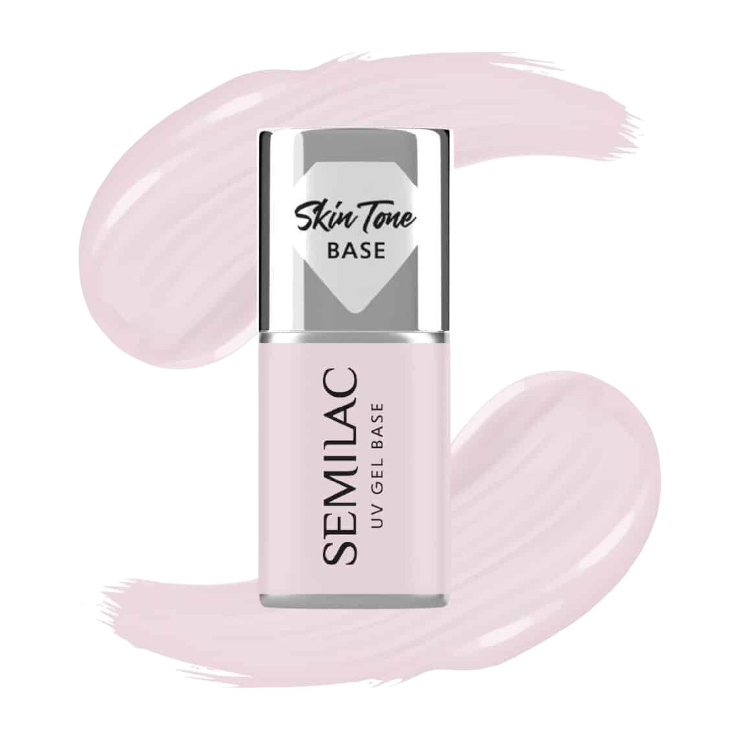 Semilac Baza do lakierów hybrydowych Skin Tone Cover Base, Natural Pink
