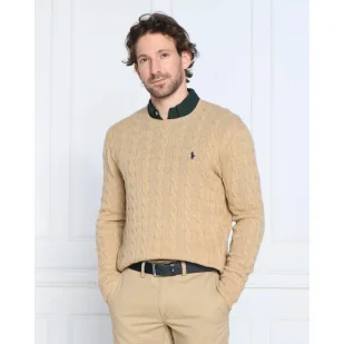 POLO RALPH LAUREN Wełniany sweter | Slim Fit | z dodatkiem kaszmiru - Swetry męskie - miniaturka - grafika 1