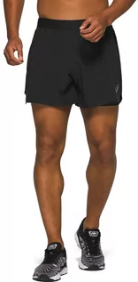 Spodnie sportowe męskie - asics Road 2-N-1 5" szorty Mężczyźni, czarny L 2022 Spodenki kompresyjne - grafika 1