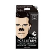 Maseczki do twarzy - Look At Me, Men’s Pore Strips Charcoal, Oczyszczające paski na nos dla mężczyzn - miniaturka - grafika 1