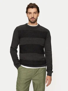 Jack&Jones Sweter Hugo 12258607 Czarny Regular Fit - Swetry męskie - miniaturka - grafika 1