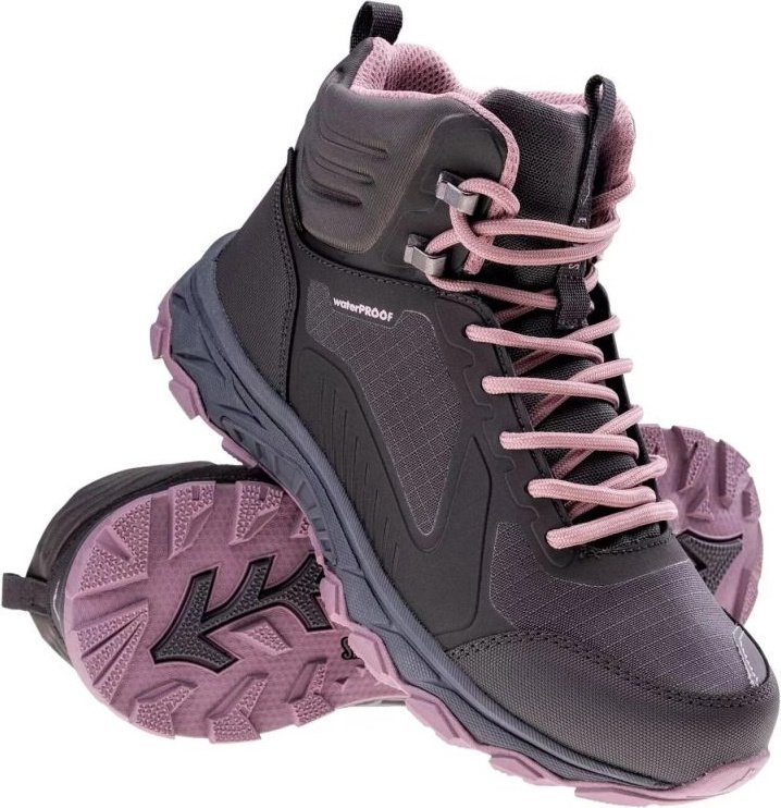 Buty trekkingowe damskie Elbrus Hixon Mid Wp C W czarne (92800442321)