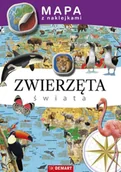 Książki edukacyjne - Zwierzęta świata. Mapy z naklejkami - miniaturka - grafika 1