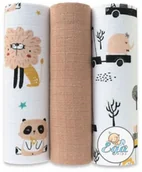 Koce i narzuty dla dzieci - Pielucha tetra 3 szt. 70/80 Zestaw 5 CH-7466 EgaKids - miniaturka - grafika 1