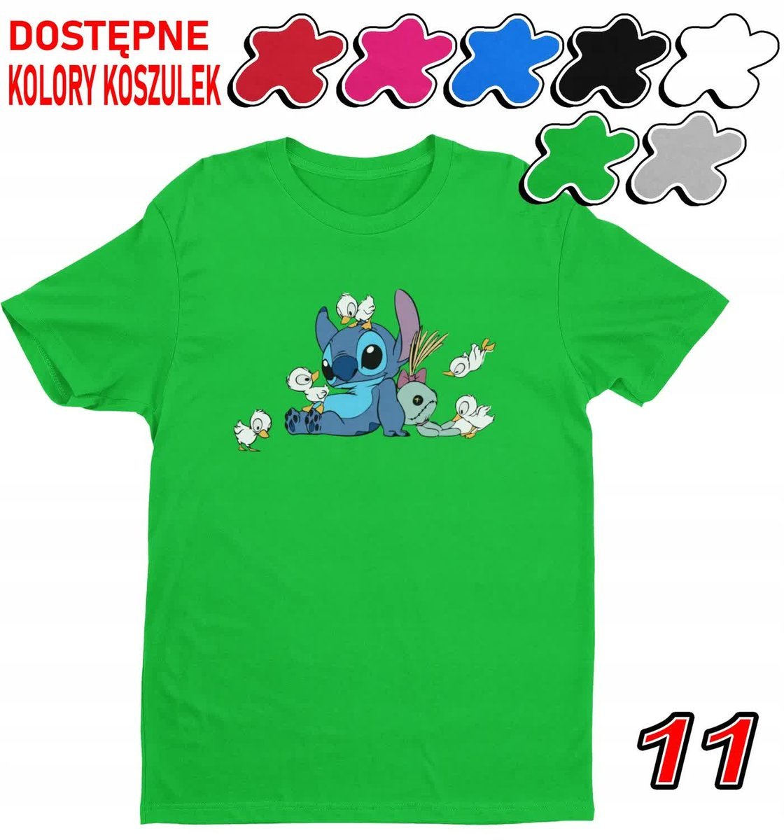 Koszulka Dziecięca Z Nadrukiem Dla Fana Stich Angel Słodziak -L 146-152