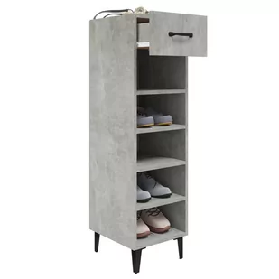 Lumarko Szafka na buty, szarość betonu, 30x35x105 cm - Szafki na buty - miniaturka - grafika 8