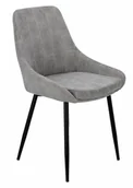 Krzesła - Tapicerowane szare krzesło sztruksowe D1-N61 - miniaturka - grafika 1