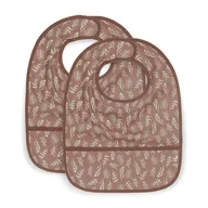 Śliniaki i fartuszki - Jollein - 2 śliniaczki wodoodporne MEADOW CHESTNUT - miniaturka - grafika 1