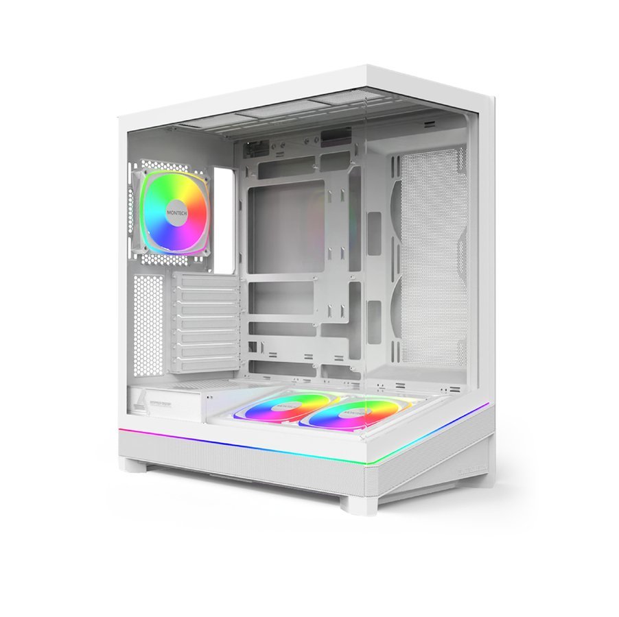 Obudowa Montech Sky 3 obudowa komputerowa Midi-Tower ATX ARGB Tempered Glass - biały SKY 3 (W)