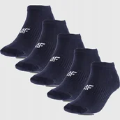 Skarpetki damskie - SKARPETKI CHŁOPIĘCE 4F STOPKI KRÓTKIE PRZED KOSTKĘ 5PAR SS24 USOCM251 Usocm251 - miniaturka - grafika 1