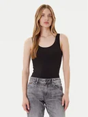 Koszulki i topy damskie - G-Star Raw Top Base D07210-3310 Czarny Slim Fit - miniaturka - grafika 1