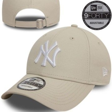 New Era czapka z daszkiem beżowy rozmiar uniwersalny, Mlb znaczek z tyłu