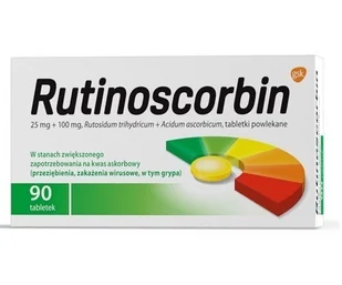 GlaxoSmithKline Rutinoscorbin 90 szt. - Przeziębienie i grypa - miniaturka - grafika 1